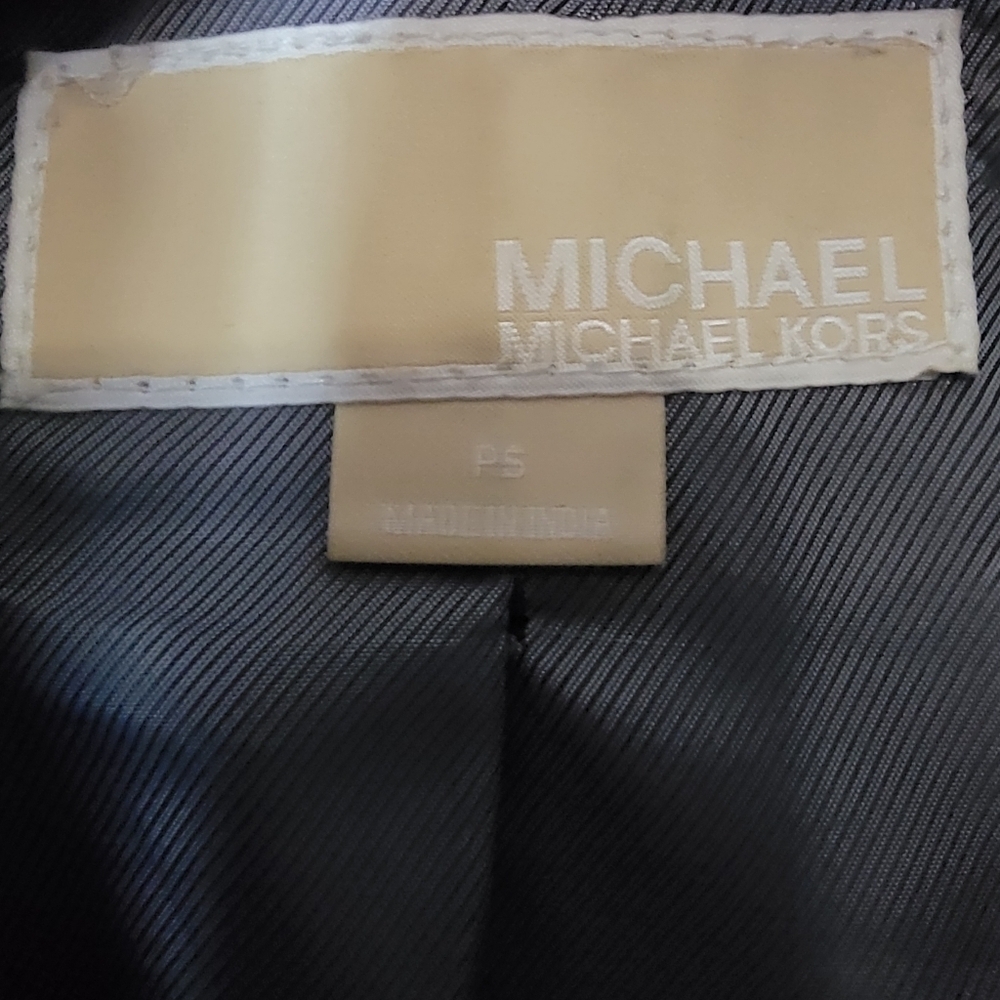 Michael Kors Black Leather Jacket - Picture 3 of 4